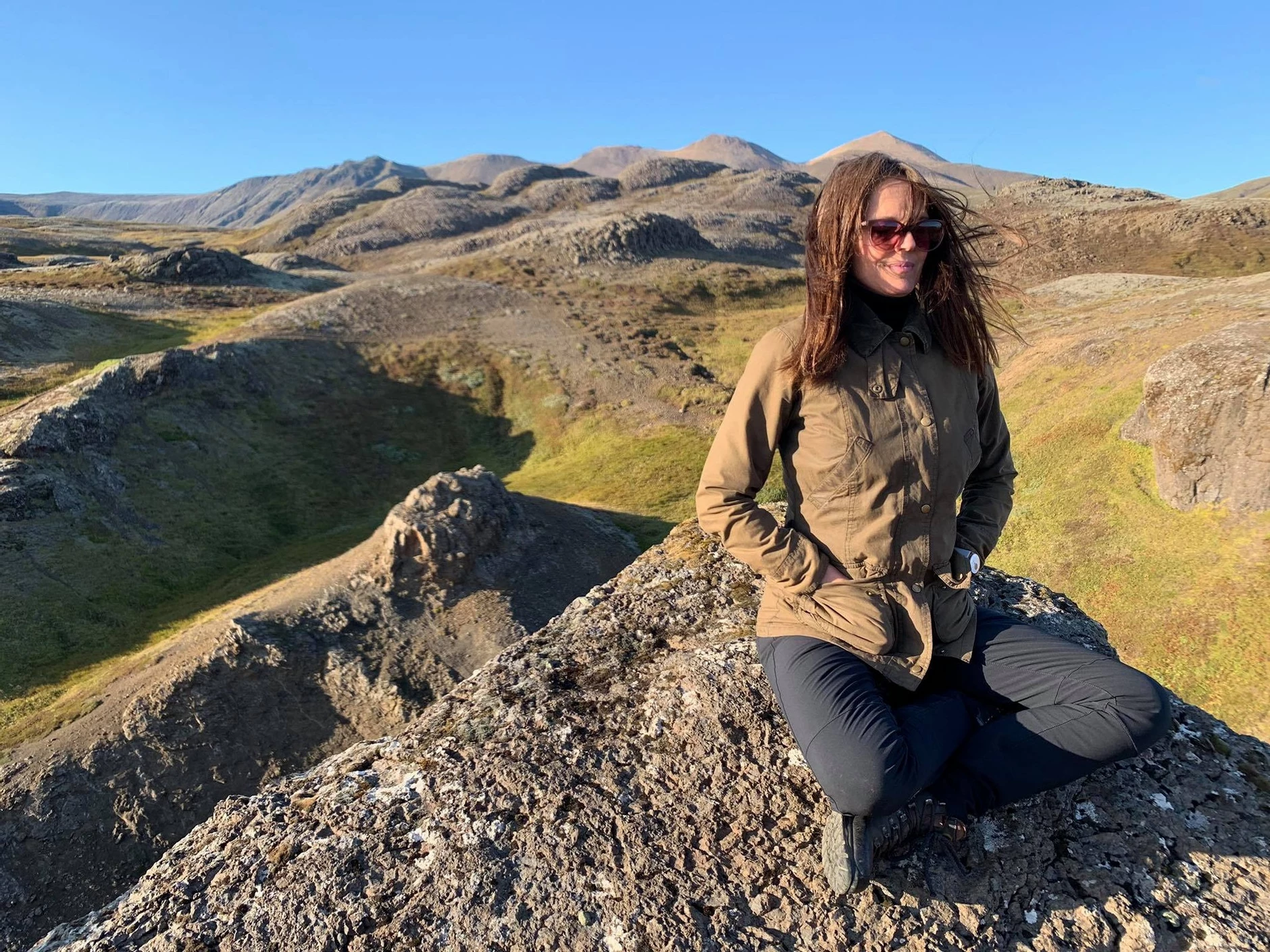 Tristan Gribbin meditating in Thingvellir in Iceland